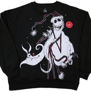 NWT Nightmare Before Christmas Lighted Sweatshirt JR SIZE Medium Jack Zero New M
